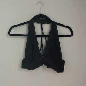 black lace bralette